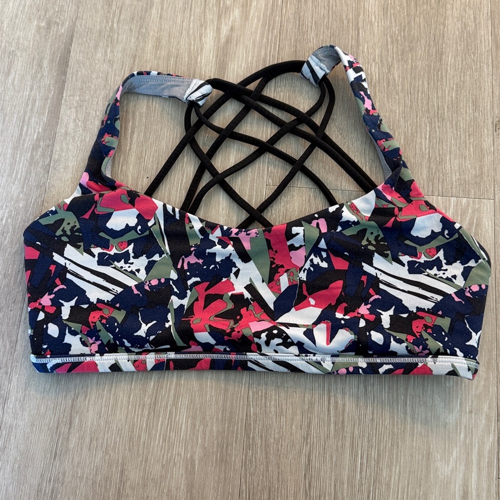 Lululemon Free to Be Wild Sports Bra (Pop Cut Boom Juice Pattern)